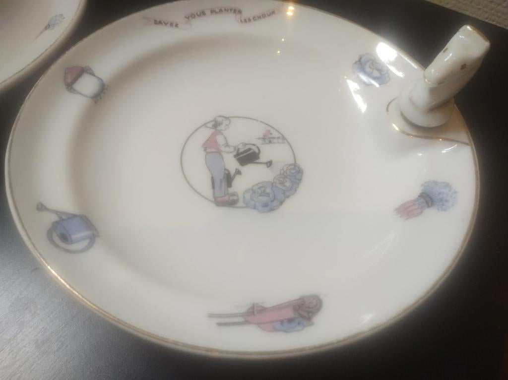 Kinderservies borden, Antiquités & Art, Antiquités | Services (vaisselle) pièces, Enlèvement ou Envoi