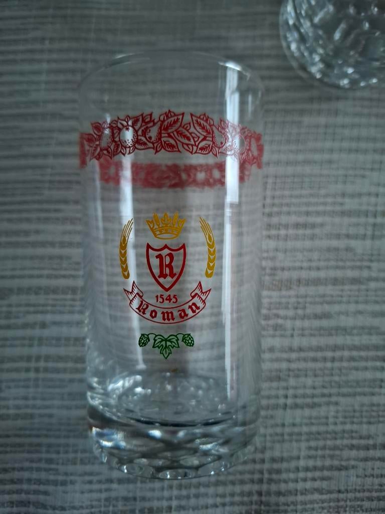 10 vintage Roman limonade glazen, Verzamelen, Ophalen