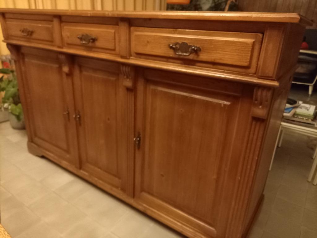 Meuble buffet en pin, Avec tiroir(s), 150 à 200 cm, Enlèvement, Utilisé