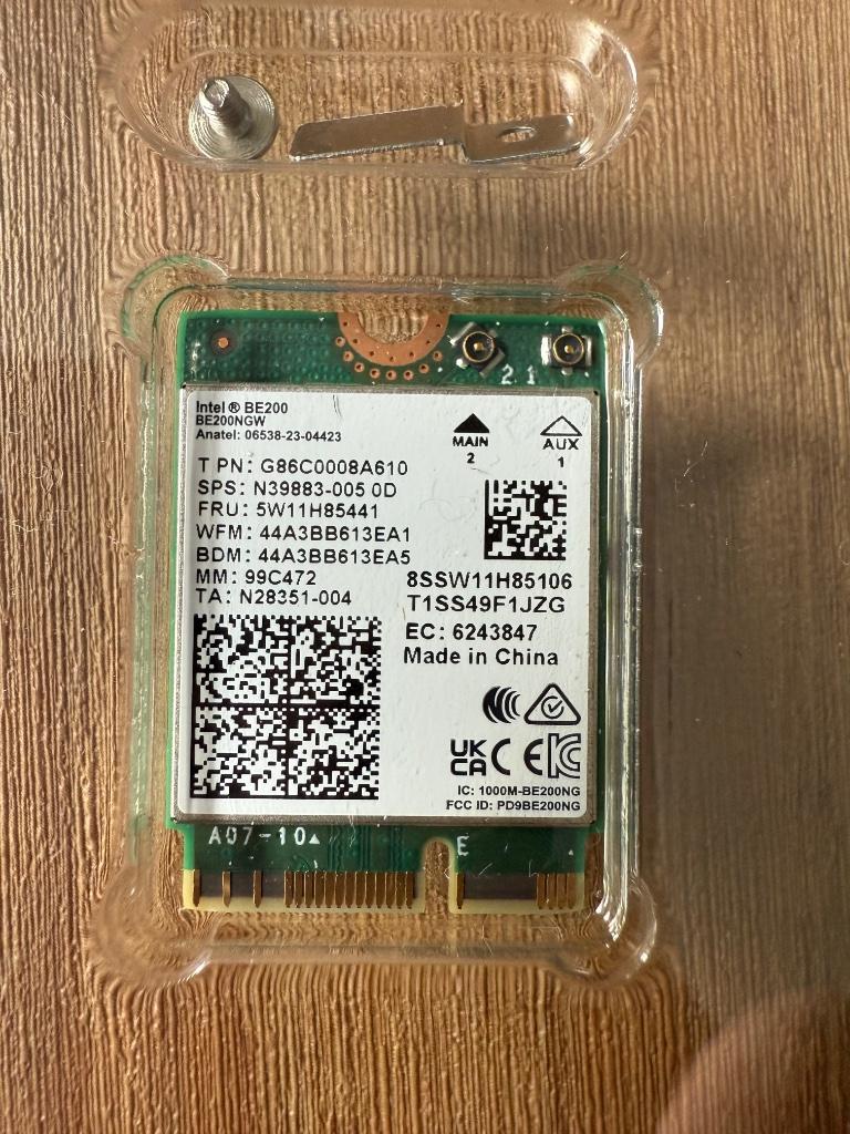 Intel BE200 NGW WiFi 7 Wireless Card Bluetooth 5.4, 5800Mbps, Informatique & Logiciels, Enlèvement ou Envoi, Neuf, Interne, Intel