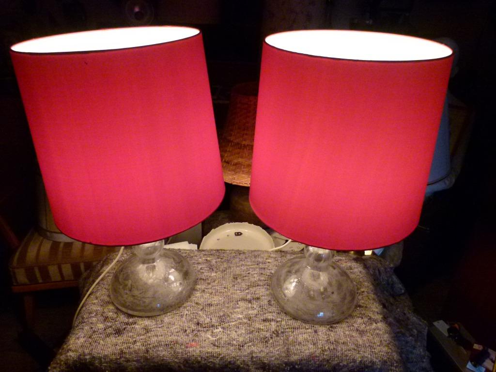 vintage set Peill & Putzler tafel sideboardlampen 70er, Enlèvement ou Envoi, Maison et Meubles