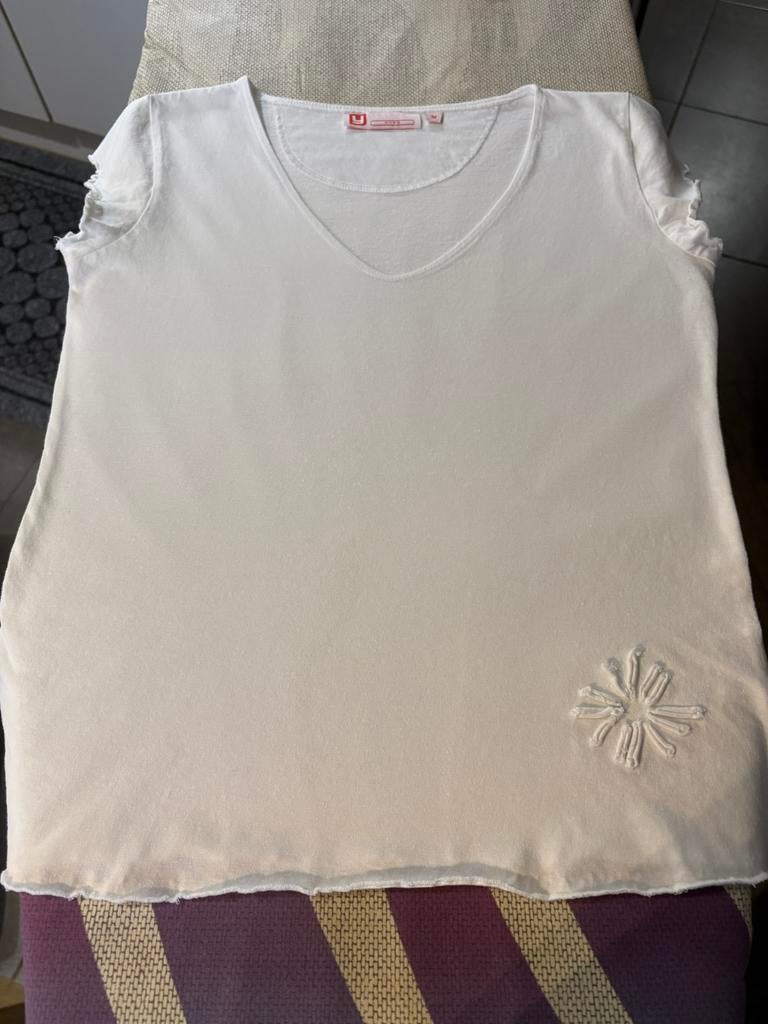 Wit t-shirt van Yaya (M)., Kleding | Dames, Wit, Zo goed als nieuw, Korte mouw, Yaya