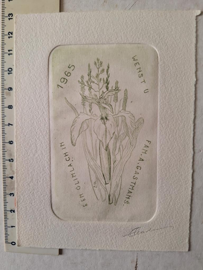 Ets André Gastmans Nieuwjaarswensen voor 1965, Ophalen of Verzenden