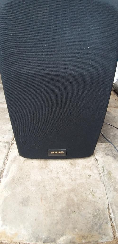 2 luidsprekers AIWA 40W bass reflex, Audio, Tv en Foto, Gebruikt, Center speaker, Minder dan 60 watt, Ophalen