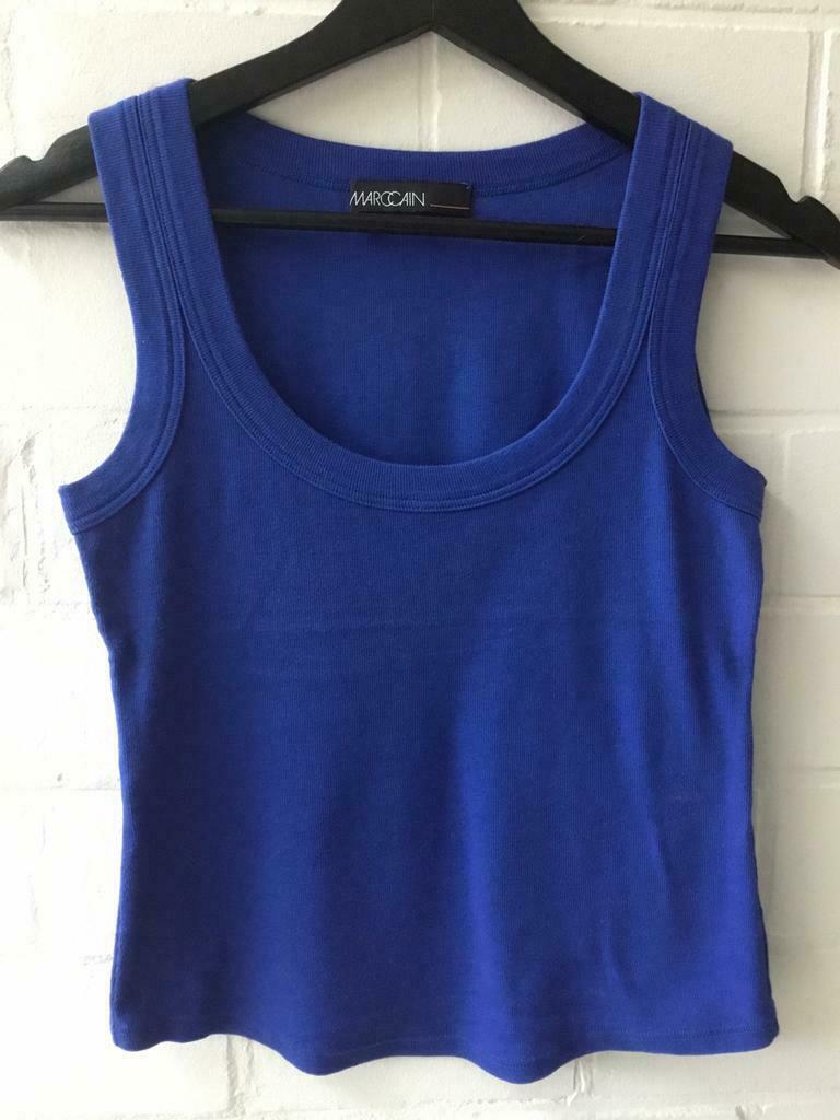 Topje MARCCAIN SPORTS, Blauw, Zo goed als nieuw, Marccain, Maat 36 (S)