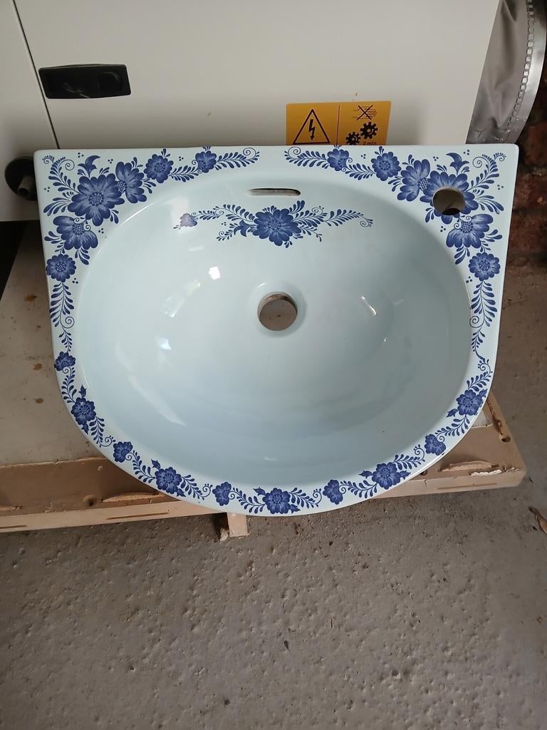 Wastafel Real Delfts, Minder dan 50 cm, 100 tot 150 cm, Nieuw, Ophalen of Verzenden