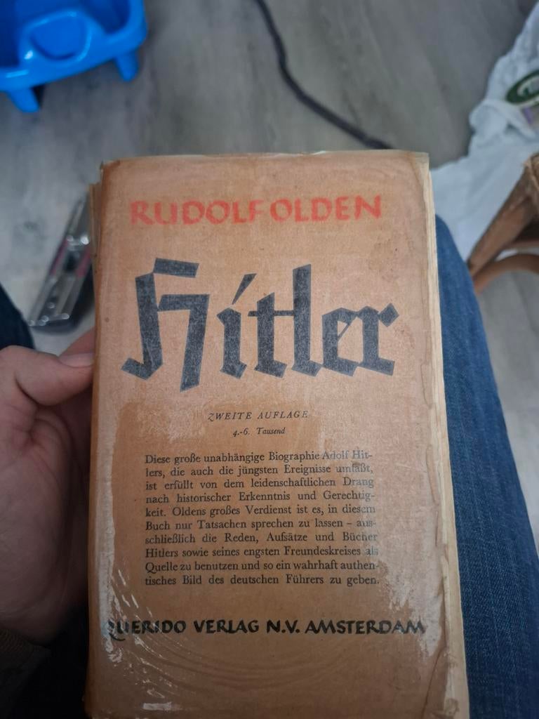 Hitler – Rudolf Olden (1936), Verzamelen, Ophalen of Verzenden
