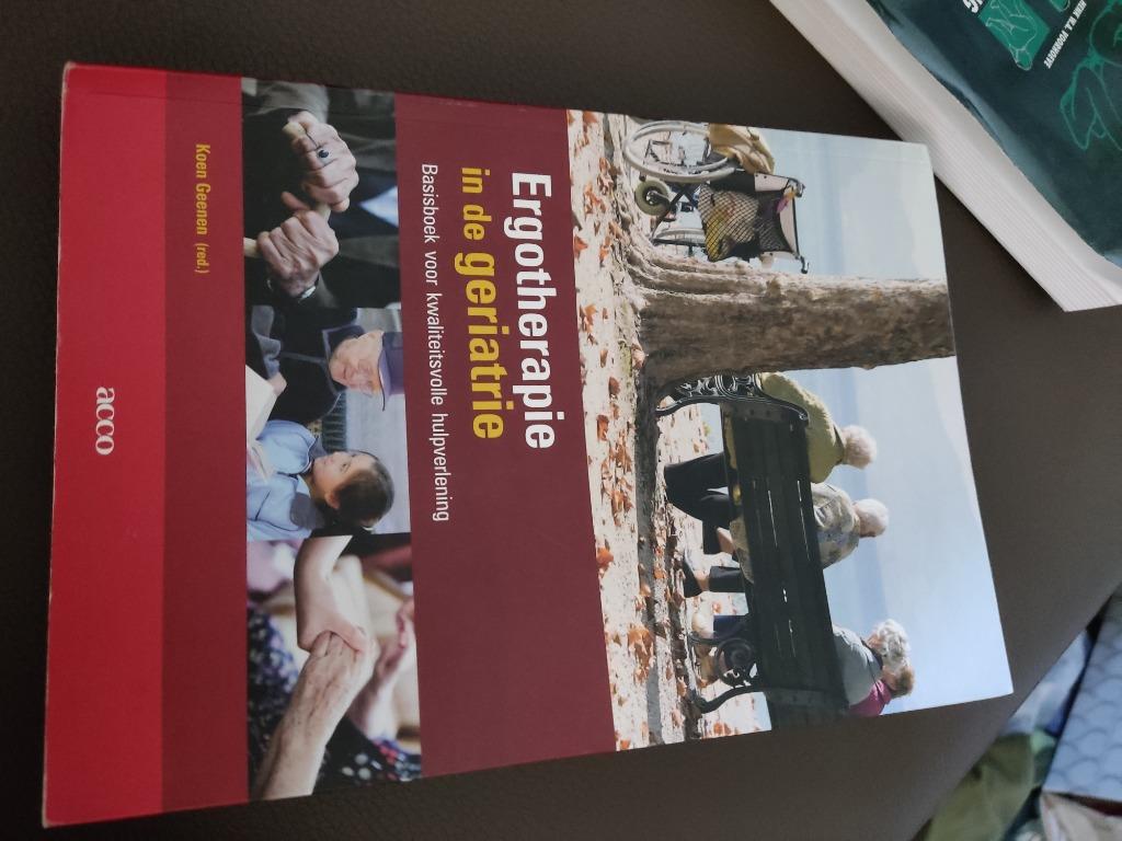 Boek Ergotherapie in de geriatrie, Boeken, Studieboeken en Cursussen, Ophalen of Verzenden, Zo goed als nieuw, Hoger Onderwijs