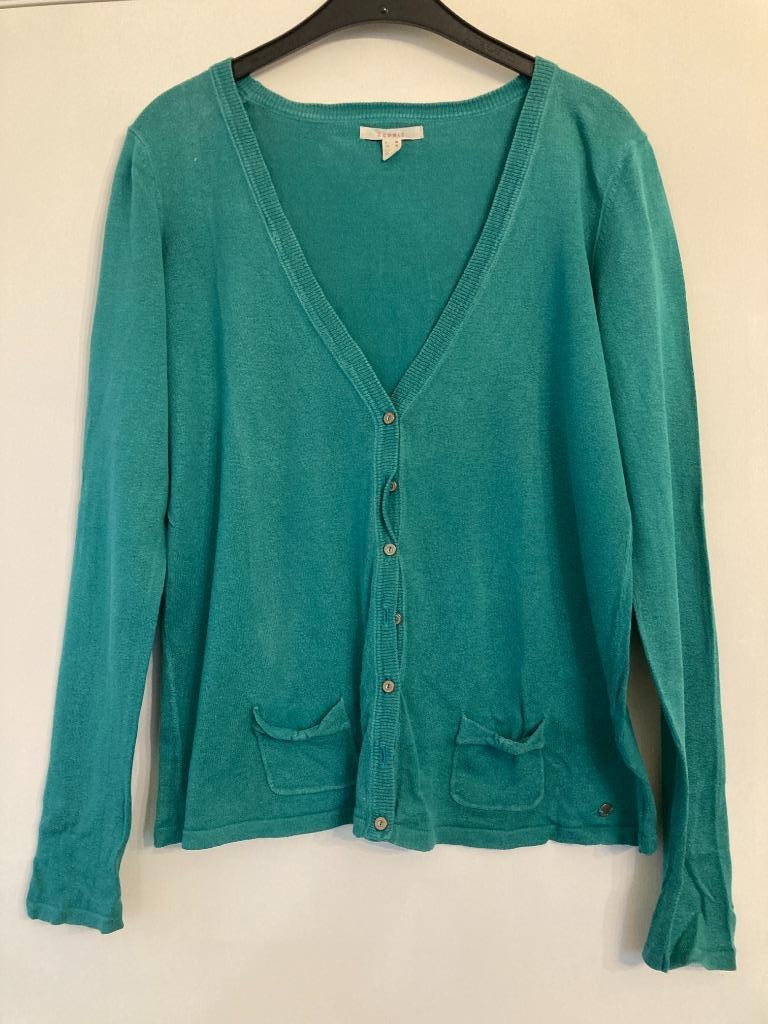 Gilet appelblauw-zeegroen - Esprit - M, Kleding | Dames, Esprit, Ophalen of Verzenden, Gedragen, Maat 38/40 (M)