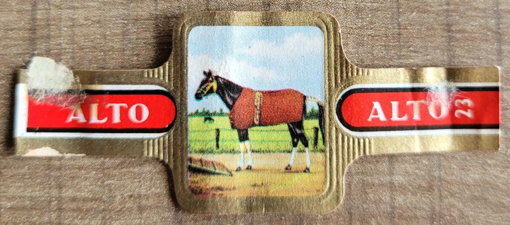 Oud verzamelprentje reeks Paarden - jumping, Ophalen of Verzenden, Gebruikt, Dier, Prent