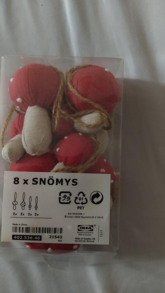8 paddenstoelen in stof SNOMYS van Ikea, Enfants & Bébés, Chambre d'enfant | Aménagement & Décoration, Comme neuf, Enlèvement