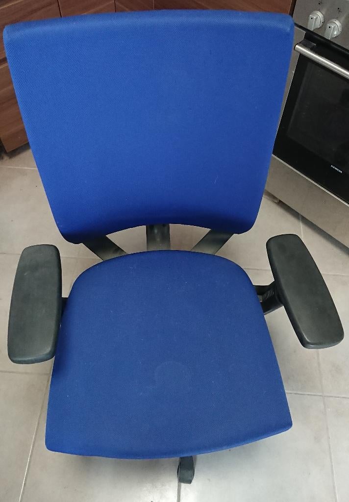 Fauteuil de bureau Comforto – ergonomique – bleu marine, Enlèvement, Utilisé, Bleu, Chaise de bureau