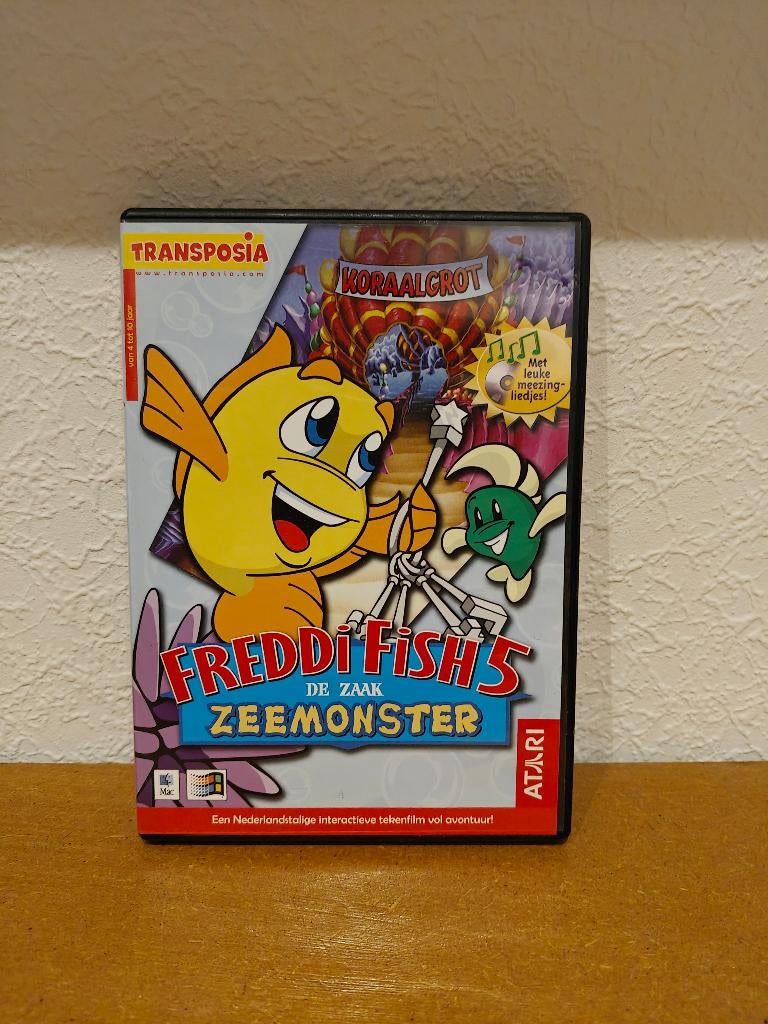 Freddi Fish 5 De zaak Zeemonster PC, Puzzel en Educatief, Gebruikt, 1 speler, Ophalen of Verzenden