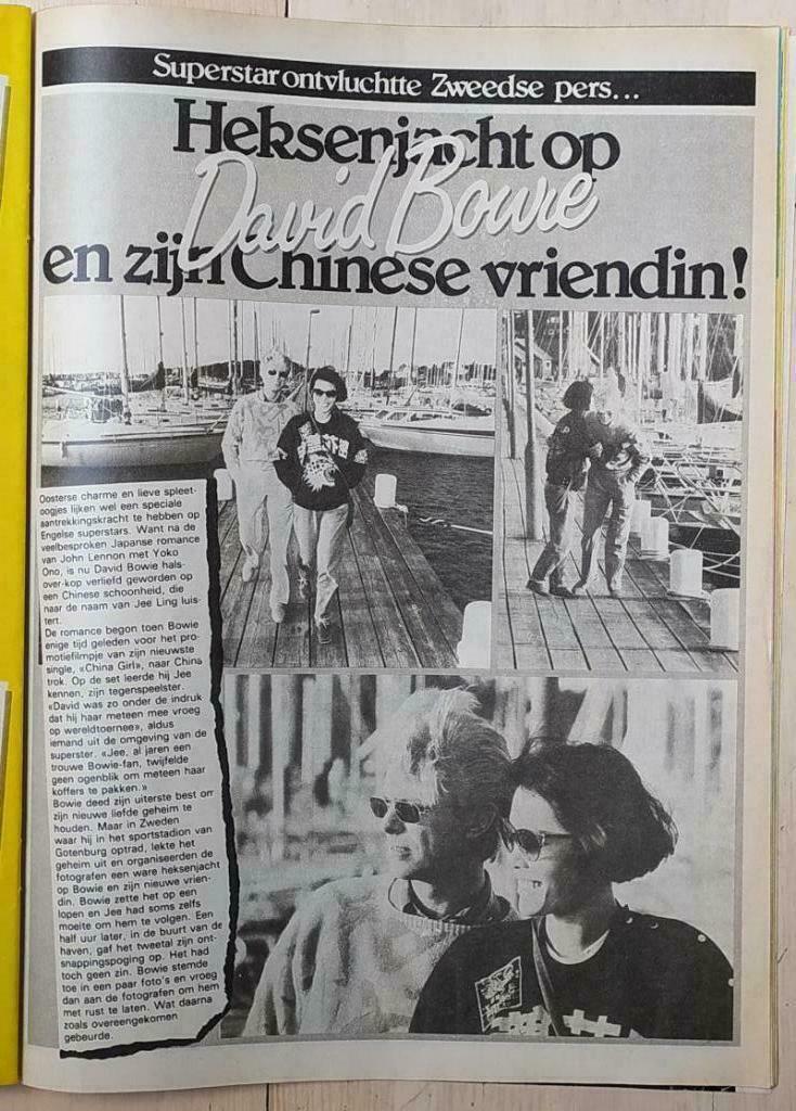 tijdschriftartikels David Bowie (uit Joepie), Verzamelen, Ophalen of Verzenden