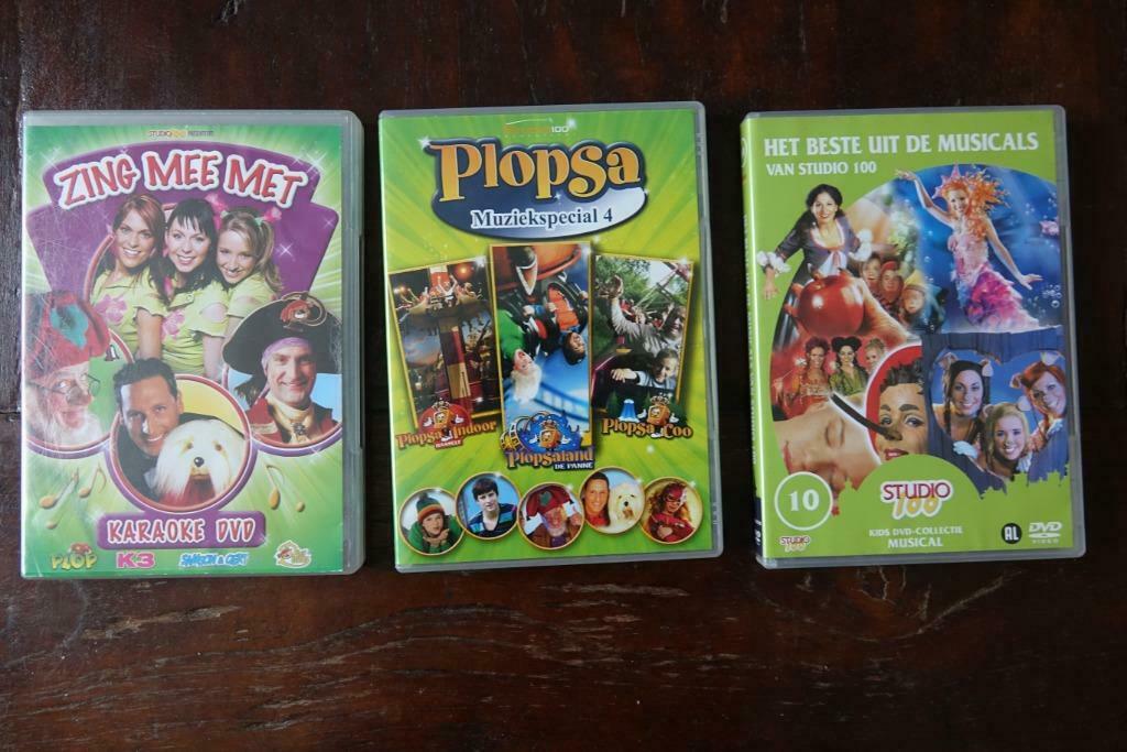 3 DVD 's : muziek Studio 100 - Plopsa, Alle leeftijden, Ophalen of Verzenden, Overige genres, Tv non-fictie