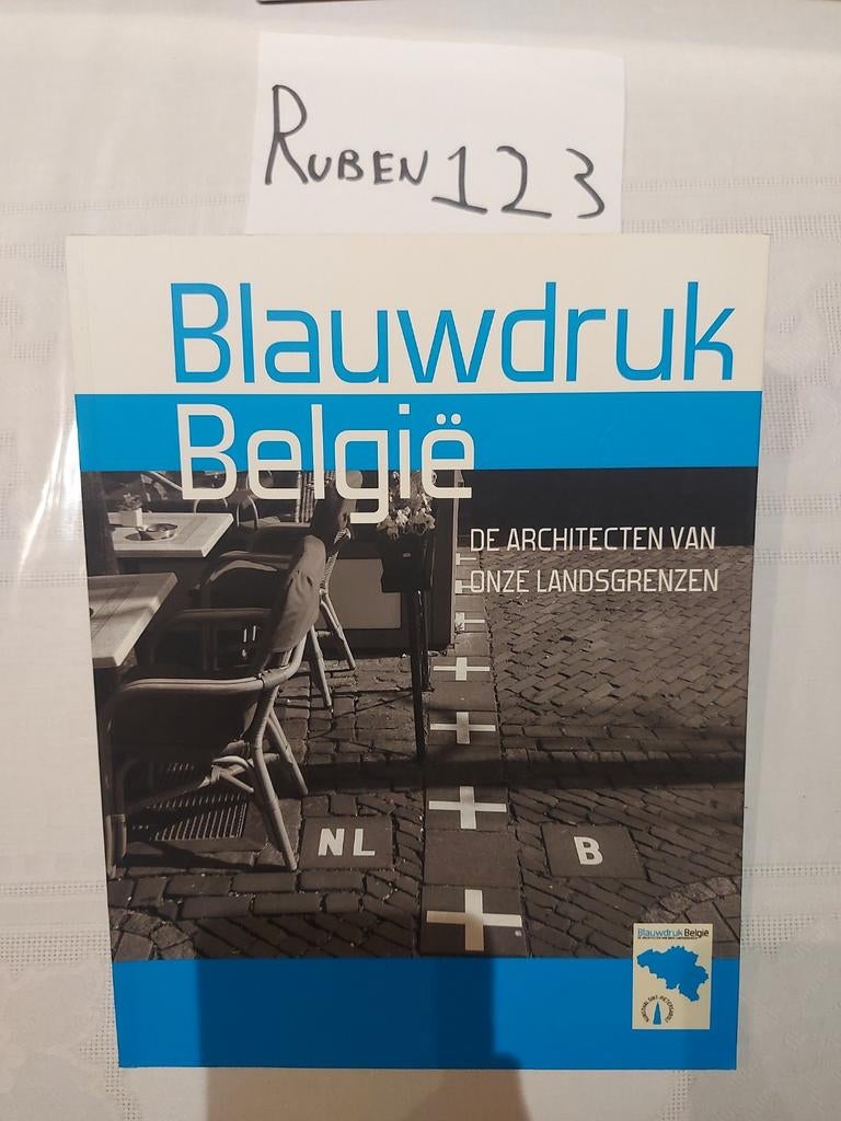 Blauwdruk België landsgrens, Ophalen of Verzenden, Zo goed als nieuw