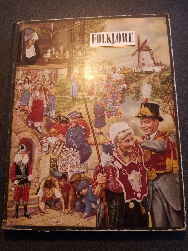 Prentenboek "Folklore" COTE D'OR 1950, Antiquités & Art, Antiquités | Livres & Manuscrits, Enlèvement