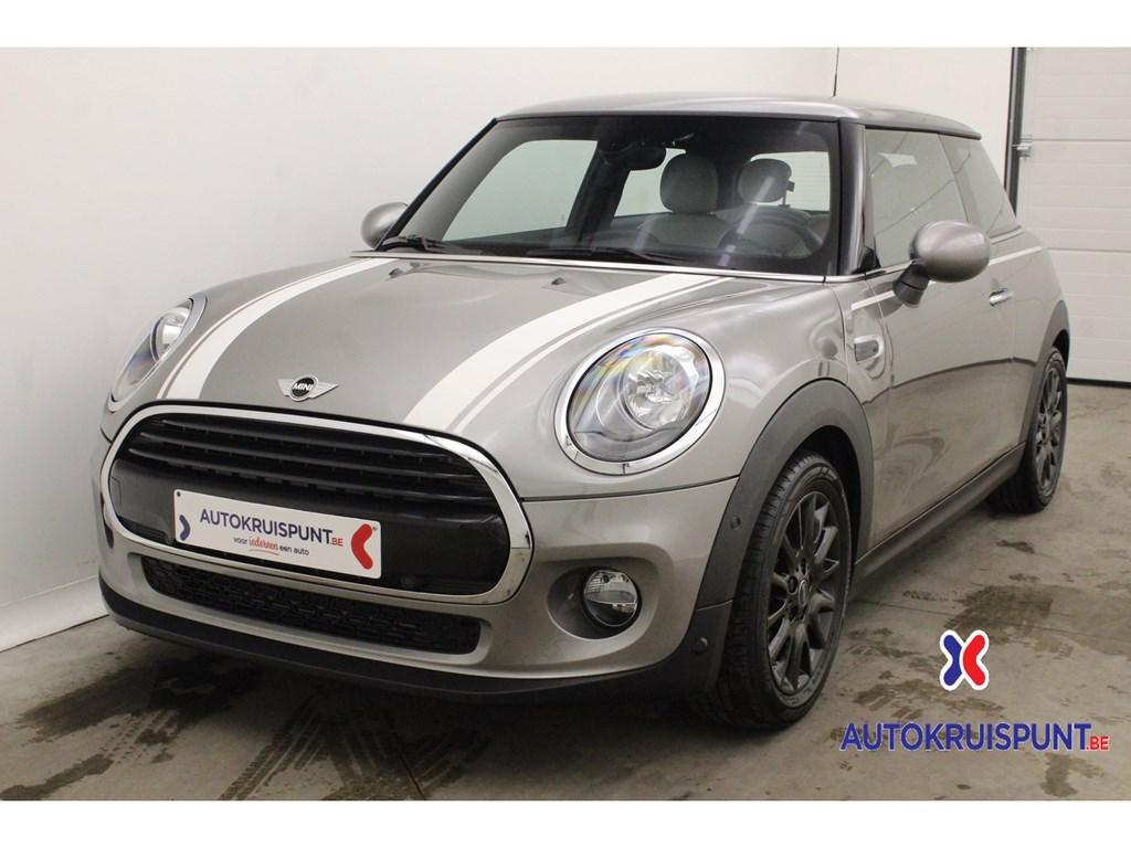 MINI Cooper 1.5i Aut. Islington Leder GPS Alu Led, Euro 6, Berline, Grijs, Zilver of Grijs