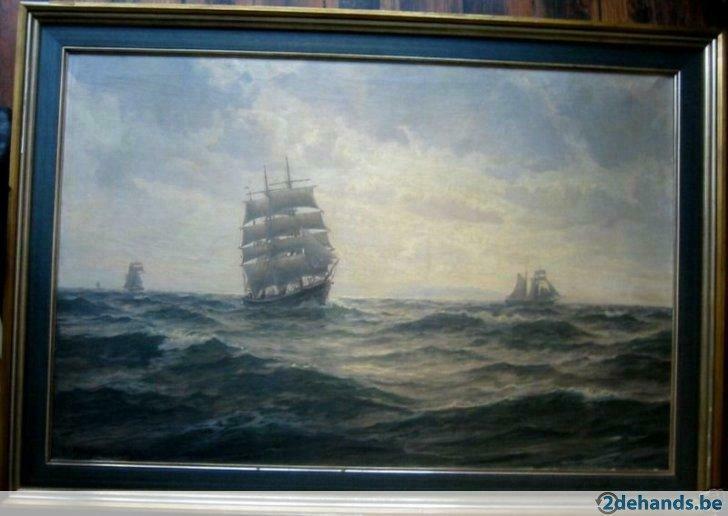 schilderij Christian Benjamin OLSEN (1873-1935), Antiquités & Art
