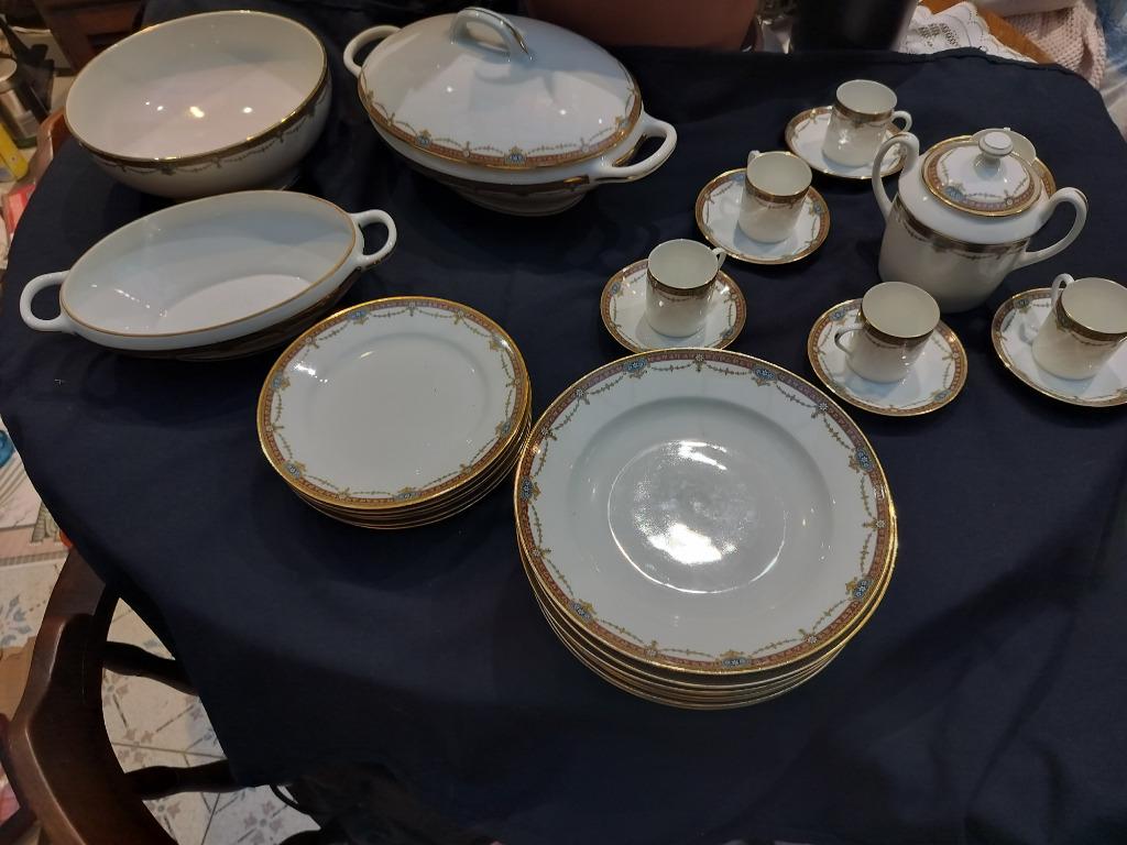 Limoges Frankrij-Onderdeel van 1 servies Lodewijk XVI-stijl, Ophalen
