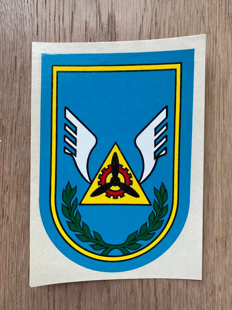 Decal / Autocollant - Force aérienne belge, Enlèvement ou Envoi, Neuf, Carte, Photo ou Gravure