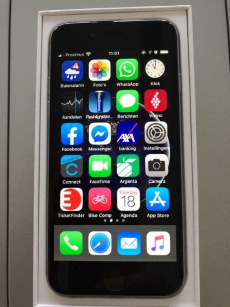 Iphone 6 Space Gray 64 Gb, Telecommunicatie, Mobiele telefoons | Apple iPhone, Gebruikt, Zwart, Ophalen of Verzenden, 64 GB