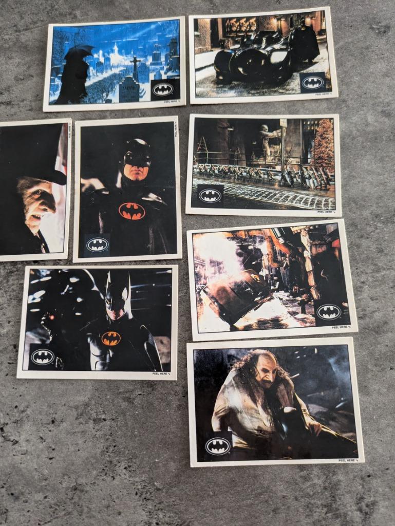 BATMAN RETURNS   STICKERS 8X  Topps EIGHTIES, Verzenden, Zo goed als nieuw