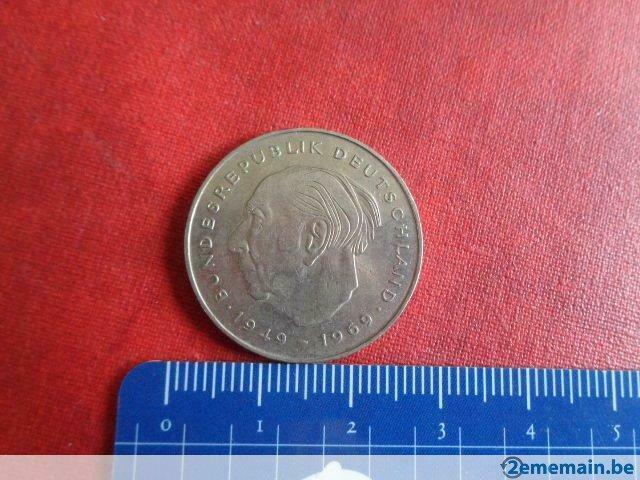 Pièce de monnaie. "ALLEMAGNE" 2 Deutsche mark Theodor Heuss., Verzenden, Duitsland