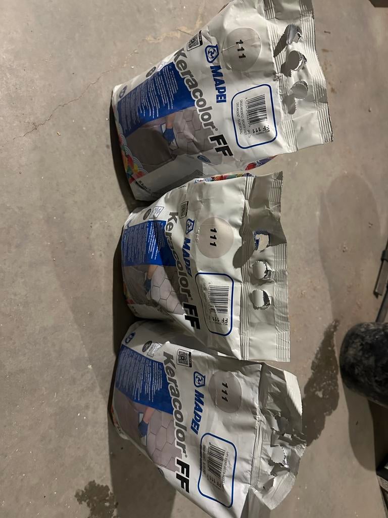 Joint carrelage Mapei 111, Enlèvement