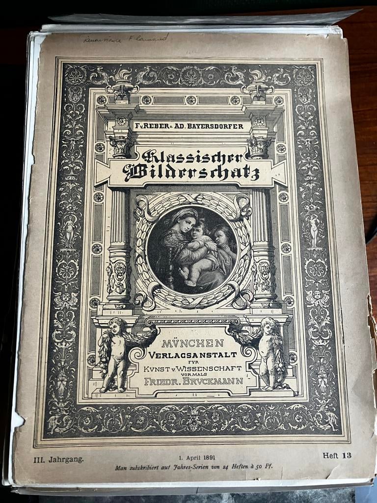 F. v. Reber Ad. Bayersdorfer Klassischer Bilderschatz, Ophalen