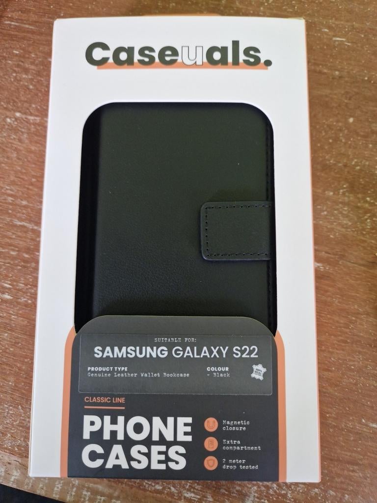 Housse cuir Galaxy S22 neuve, Télécoms, Enlèvement ou Envoi, Neuf