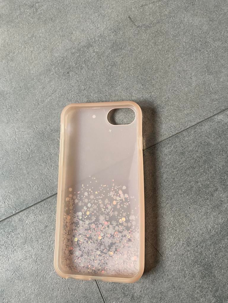 Hoesje met glitter iphone 7\8, Télécoms, Téléphonie mobile | Housses, Coques & Façades | Apple iPhone, Enlèvement ou Envoi, Utilisé