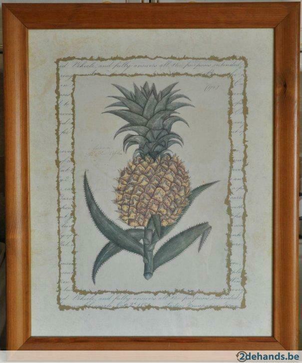 2 Vintage kaders : keizerskroon en ananas, Envoi, Utilisé