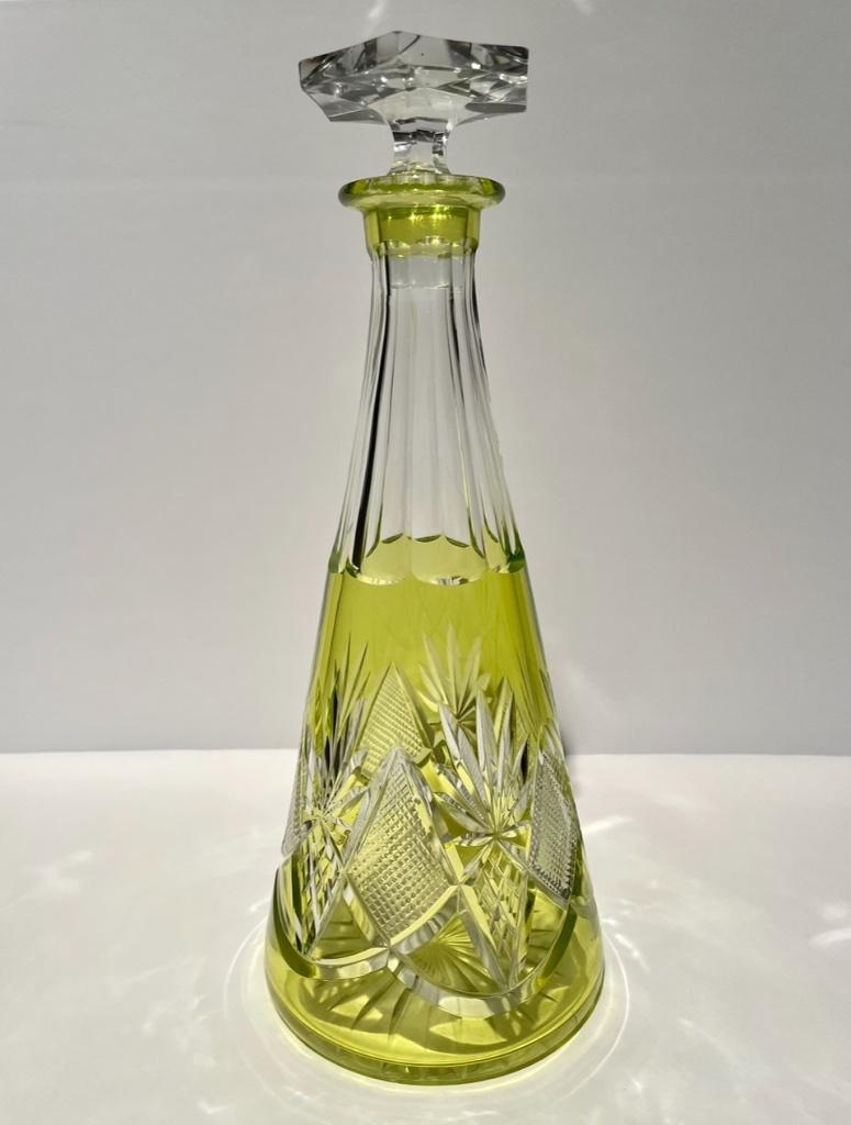 Antieke Kristallen Karaf kompleet met stop., Antiek en Kunst, Antiek | Glaswerk en Kristal, Ophalen of Verzenden