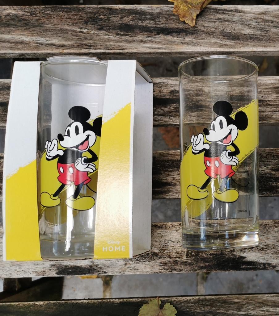 Glas Mickey - Mickey and friends prijs/glas Disney, Maison & Meubles, Enlèvement ou Envoi, Neuf, Verre, Verre ou Verres