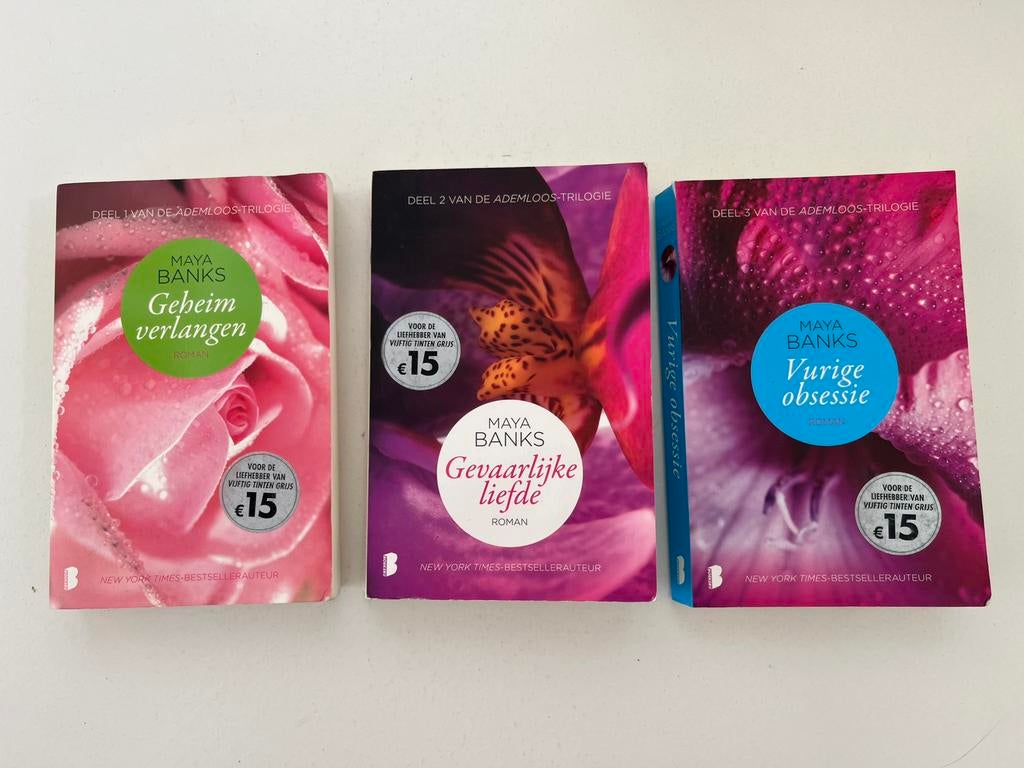 Maya Banks Ademloos trilogie, Boeken, Ophalen, Gelezen, Maya Banks