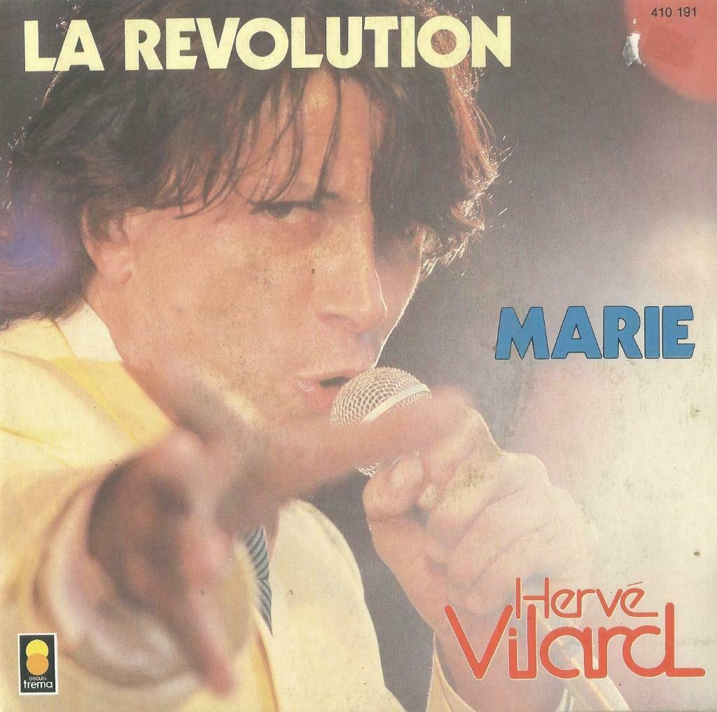 Hervé Vilard – La Revolution / Marie – Single, Enlèvement ou Envoi, Single, Utilisé, Pop
