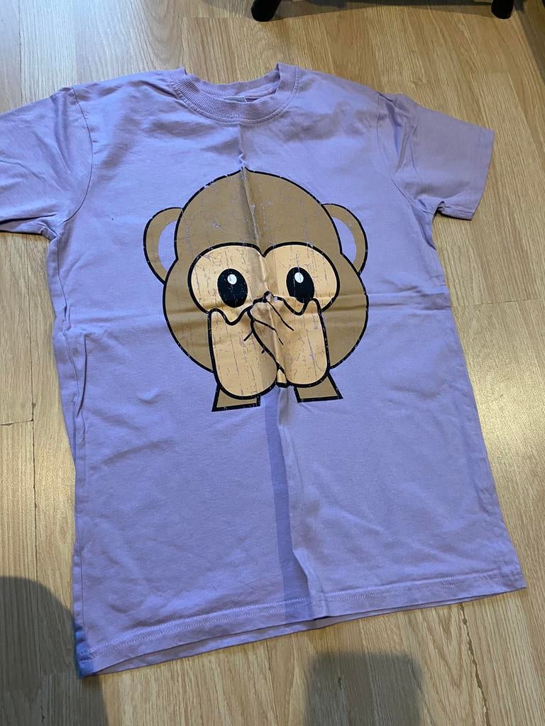 Emoji t shirt, Paars, Nieuw, Ophalen of Verzenden, Korte mouw