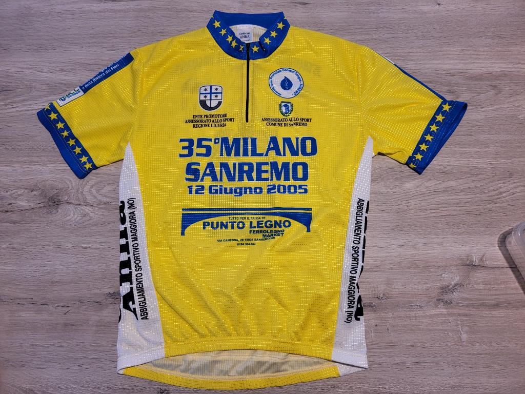 Retro wielertruitje 35e Granfondo Milano Sanremo (2005), Fietsen en Brommers, Ophalen of Verzenden, Nieuw