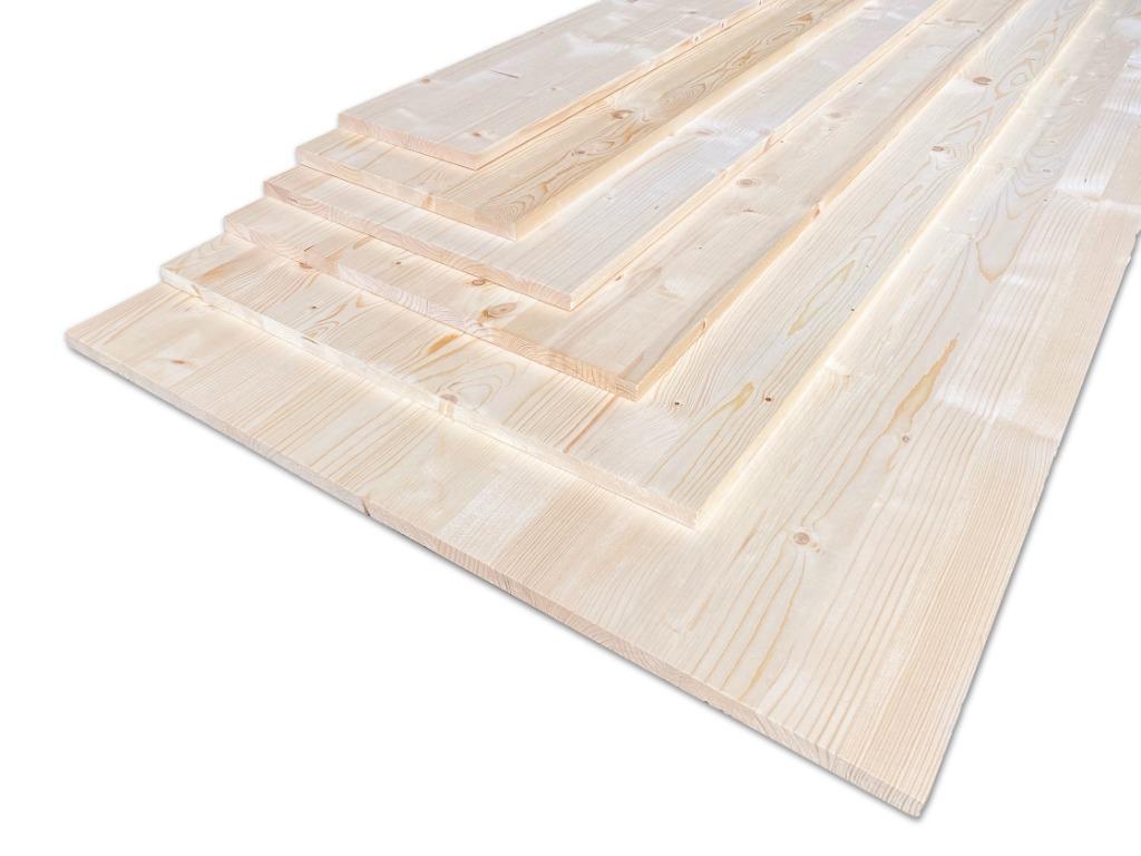 Meubelpaneel | Massief vuren hout | 18, 27 en 40 mm dik, Doe-het-zelf en Bouw, Verzenden, Nieuw, Hout, 20 tot 50 mm