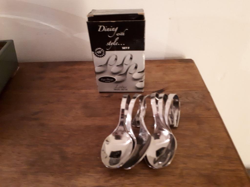 Boîte de 6 cuillères à amuse en inox 18/10, Enlèvement ou Envoi, Neuf, Inox ou Chrome, Résiste au lave-vaisselle