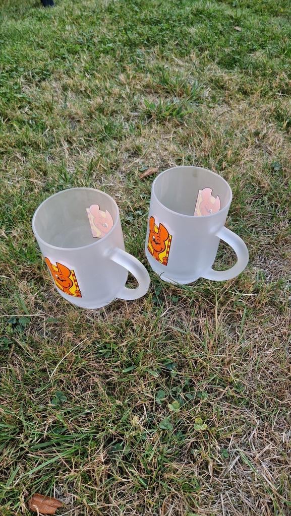 Deux mugs Walibi, Enlèvement, Comme neuf, Verre