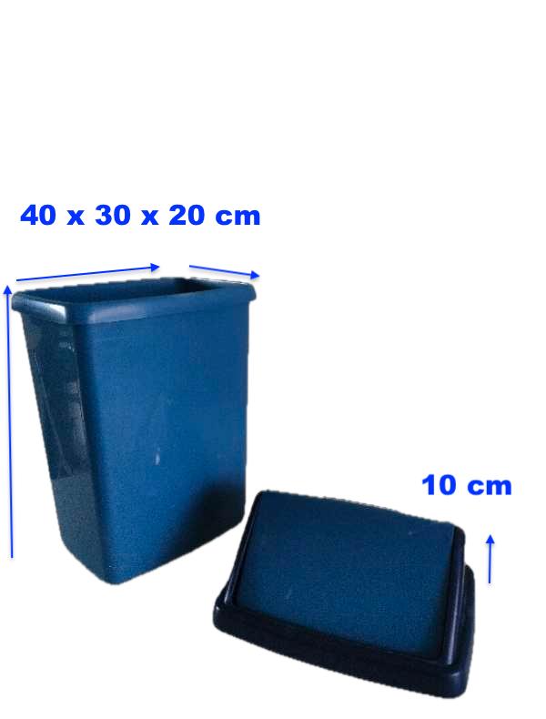 CURVER Poubelle 25 litres 40 x 30 x 20 cm + 10 cm couvercle, Maison & Meubles, Accessoires pour la Maison | Poubelles, Utilisé