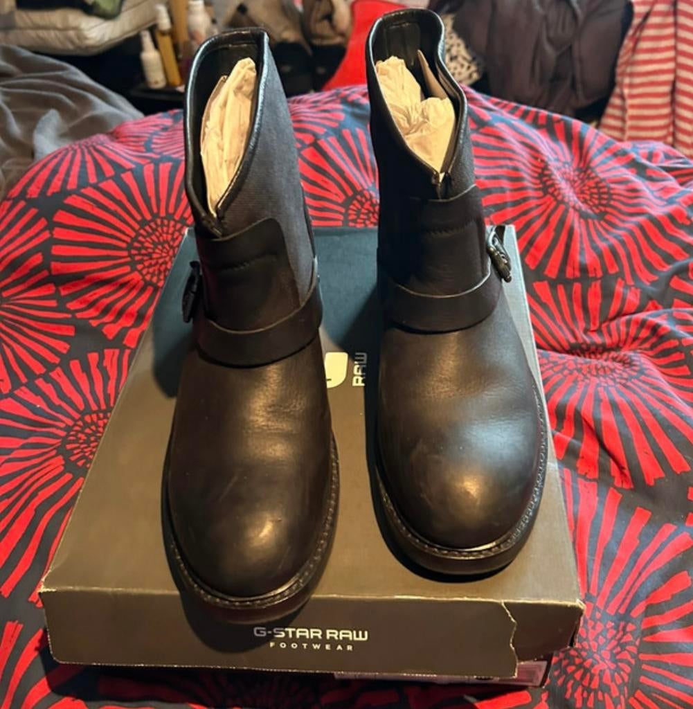 Biker boots G star maat 41, Ophalen, Zwart, Lage of Enkellaarzen, Gedragen