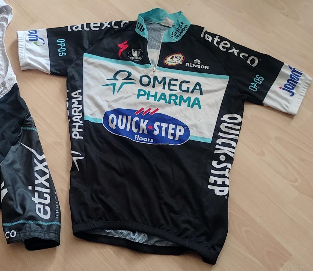 S small fietskleding shirt Quickstep Omega Pharma S-2-46, Fietsen en Brommers, S, Gebruikt, Dames, Vermarc Sport