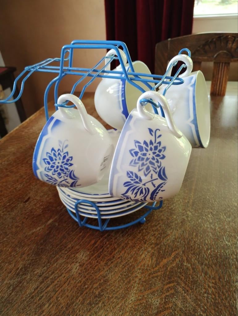 Kop en schotels thee koffie tassen Sarreguemines Canebière, Enlèvement ou Envoi