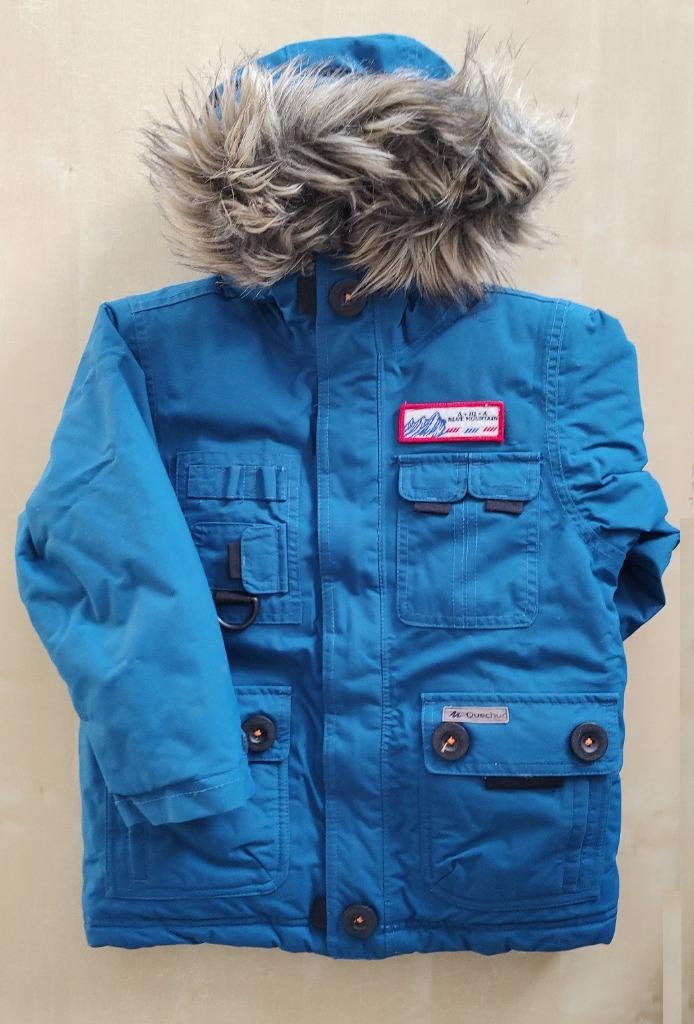 Warme winterjas oxylane/quechua, maat 98/104, Garçon ou Fille, Enlèvement ou Envoi, Comme neuf, Oxylane