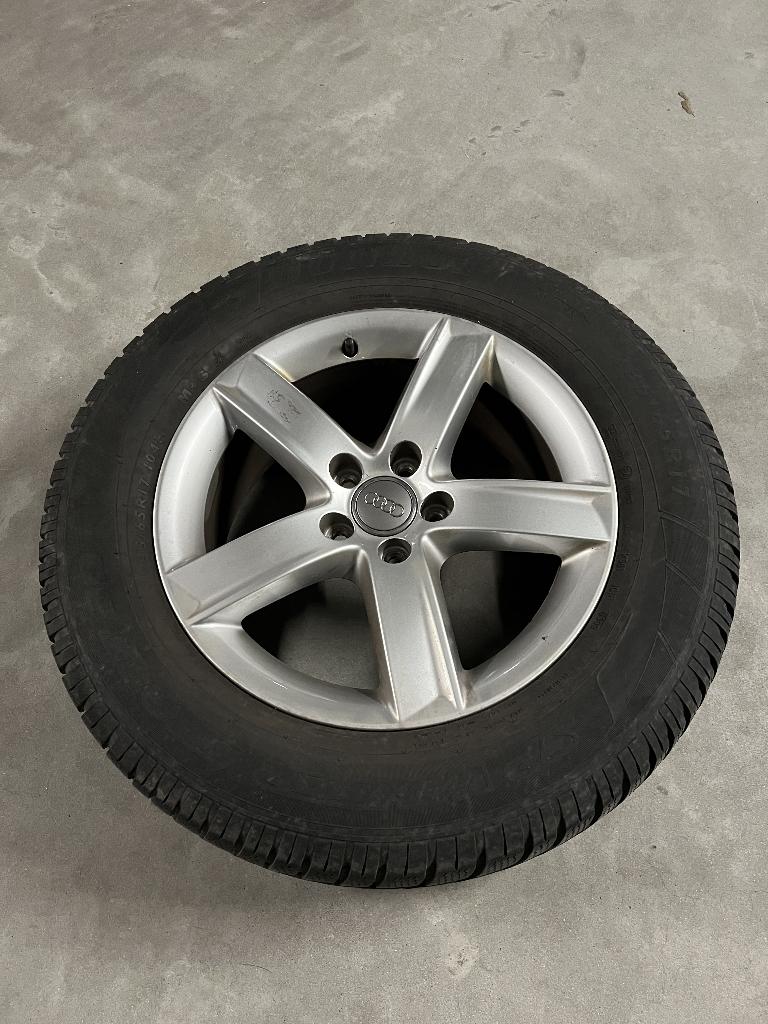 set van 4 velgen + winterbanden, Ophalen, Gebruikt, Velg(en), 17 inch