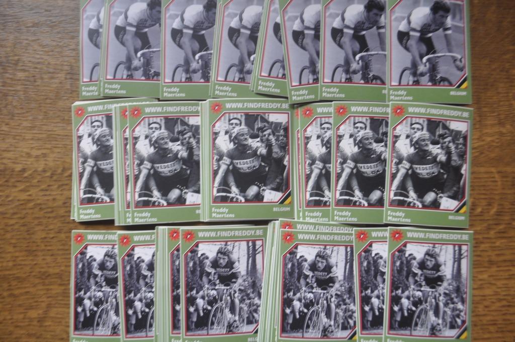60 STICKERS VAN FIND FREDDY MAERTENS, Enlèvement ou Envoi, Comme neuf, Plusieurs autocollants