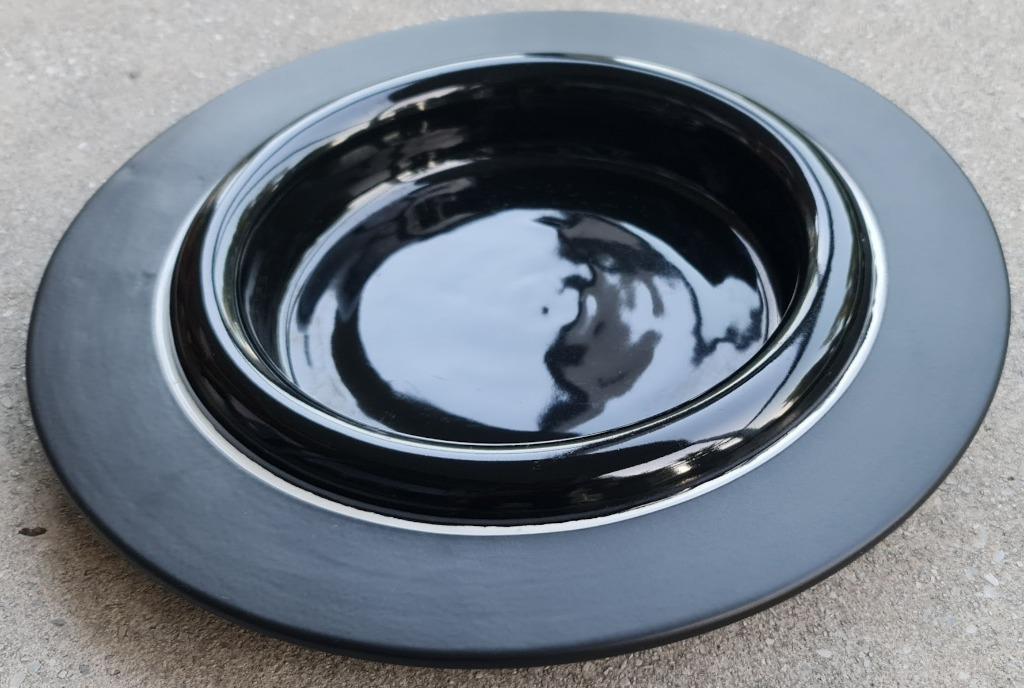 Keramische design bloempot schotel, Tuin en Terras, Bloempotten, Gebruikt, Overige materialen, Balkon, Minder dan 40 cm, 25 tot 40 cm